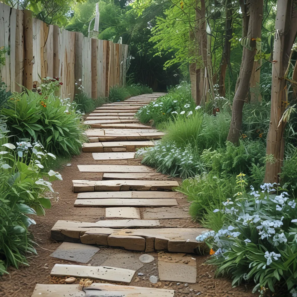 Garden Path Ideas Using Repurposed Materials