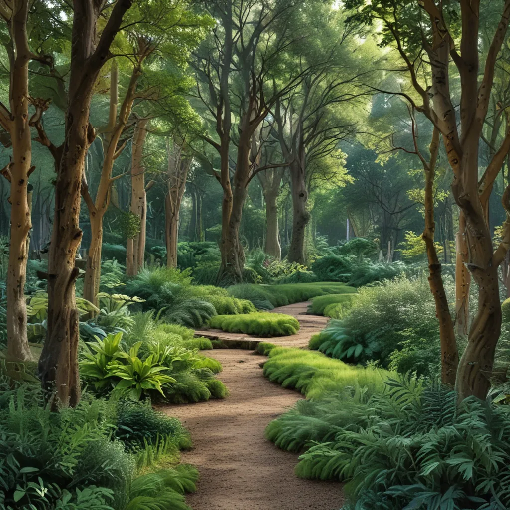 Gardens That Mimic Forest Settings